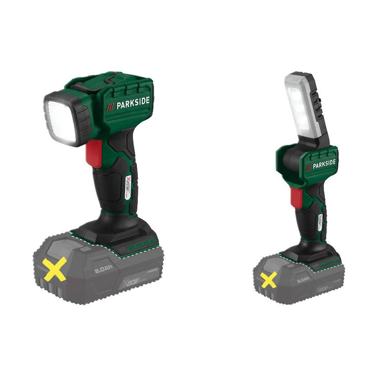 PARKSIDE® 20V Accu-LED-Handlamp »PLHLA 20 Li A1« en 20V Accu-LED-Handlamp »PLHLA 20-Li C1«, zonder Accu en Lader