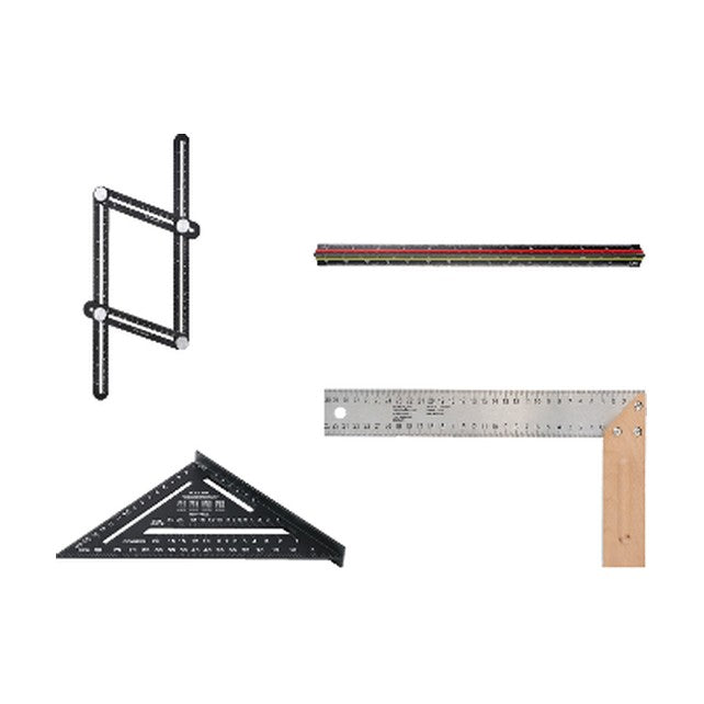PARKSIDE® Multihoekmeter Meetliniaal, Driekantliniaal, Driehoek met Aanslagwinkelhaak, Timmermanswinkelhaak met Beukenhouten benen