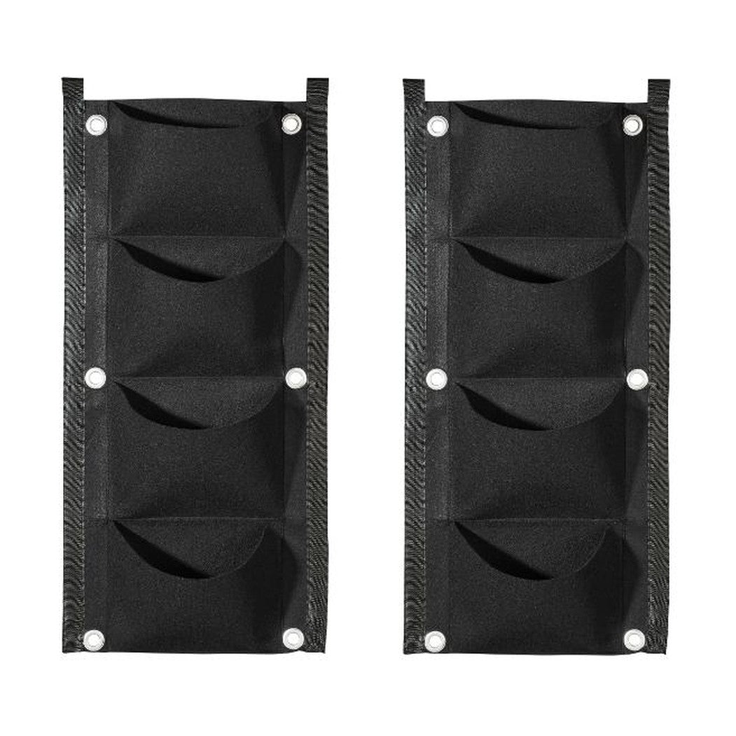 PARKSIDE® Plantenzak-Set, 2 Stuks, van vilt (Wand-Plantenzak Zwart)