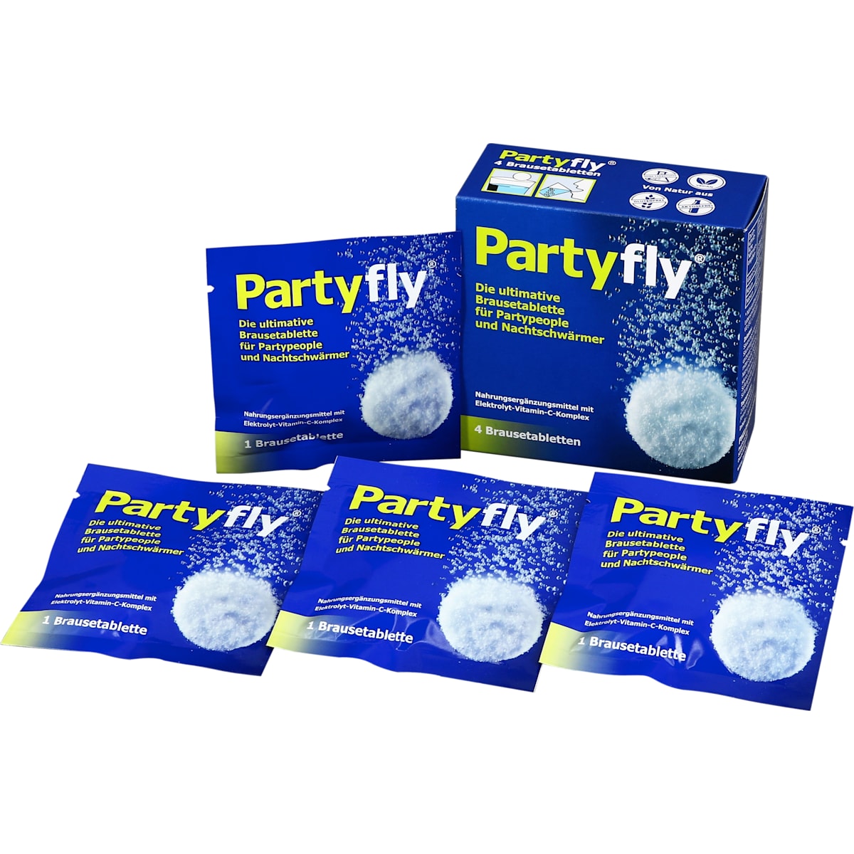 Partyfly Elektrolyt-Vitamin C-Komplex Bruistabletten 4 St, 26 g