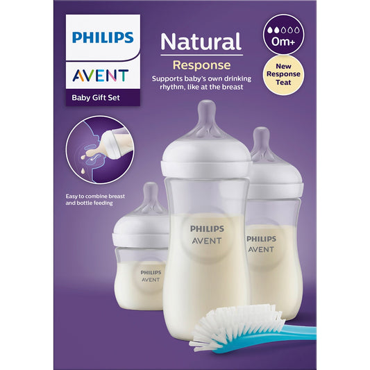 PHILIPS AVENT Babyflessen Set Natural Response klein 4-delig, vanaf de geboorte, 1 St