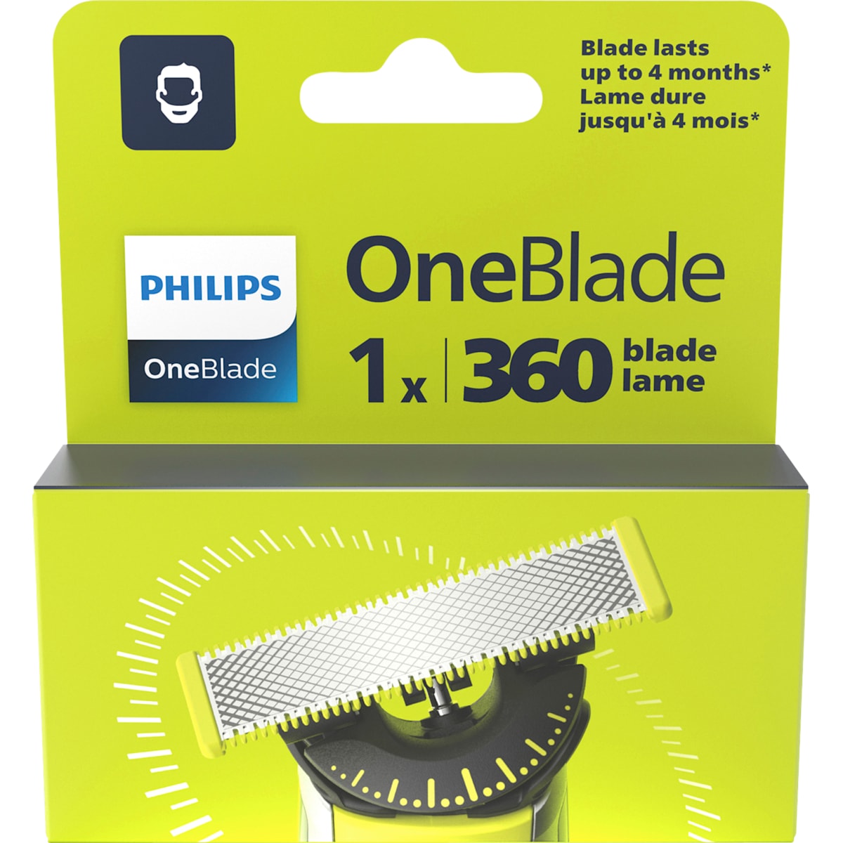 PHILIPS OneBlade Rasierklinge, OneBlade 360 QP410/50, 1 St