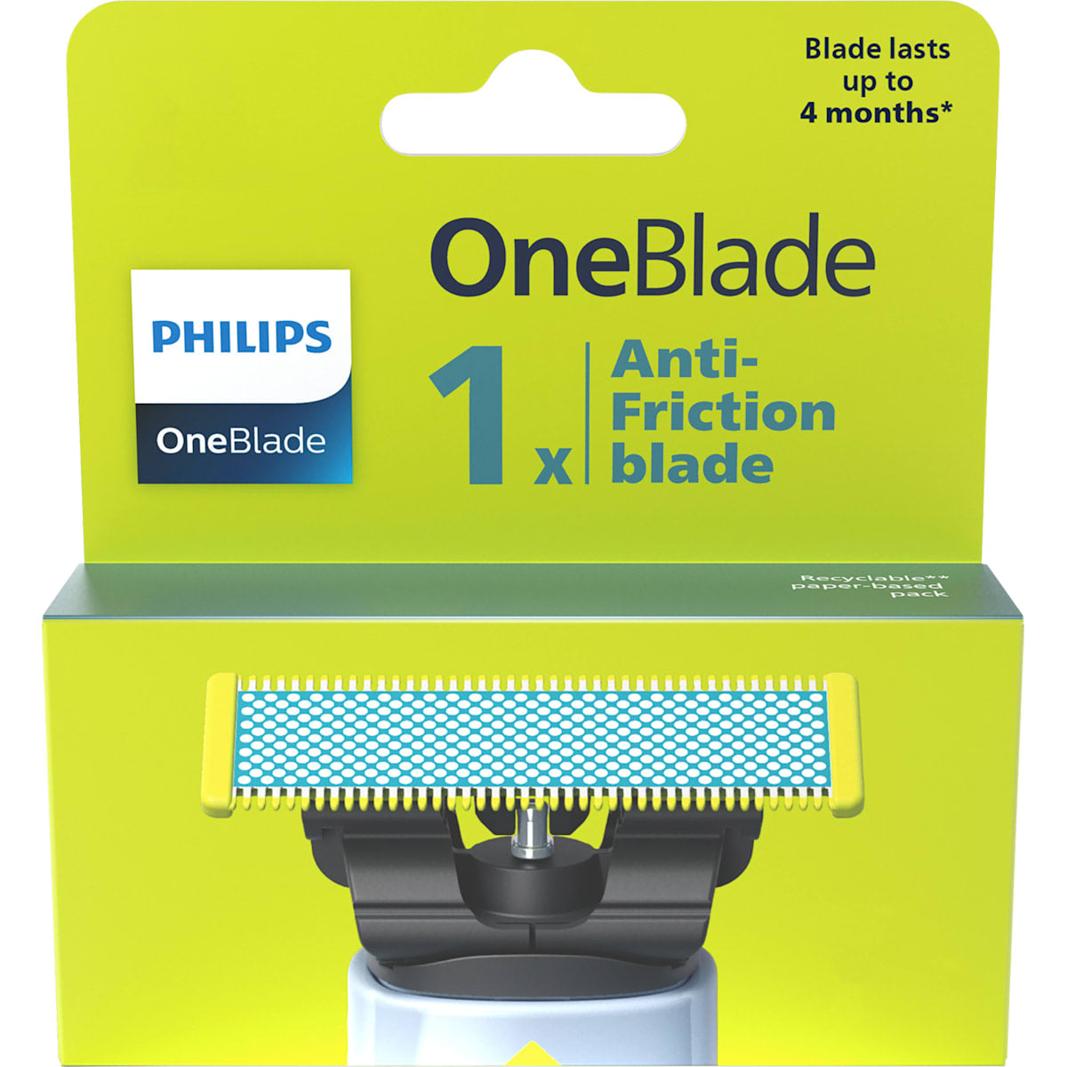 PHILIPS OneBlade Rasierklinge, OneBlade First Shave QP215/50, 1 St