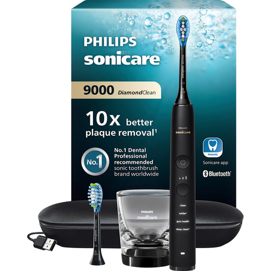Philips Sonicare Schallzahnbürste Sonicare Diamond Clean 9000 schwarz, 1 St