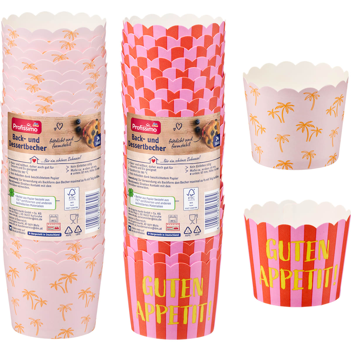 Profissimo Back-& Dessertbecher, 24 St