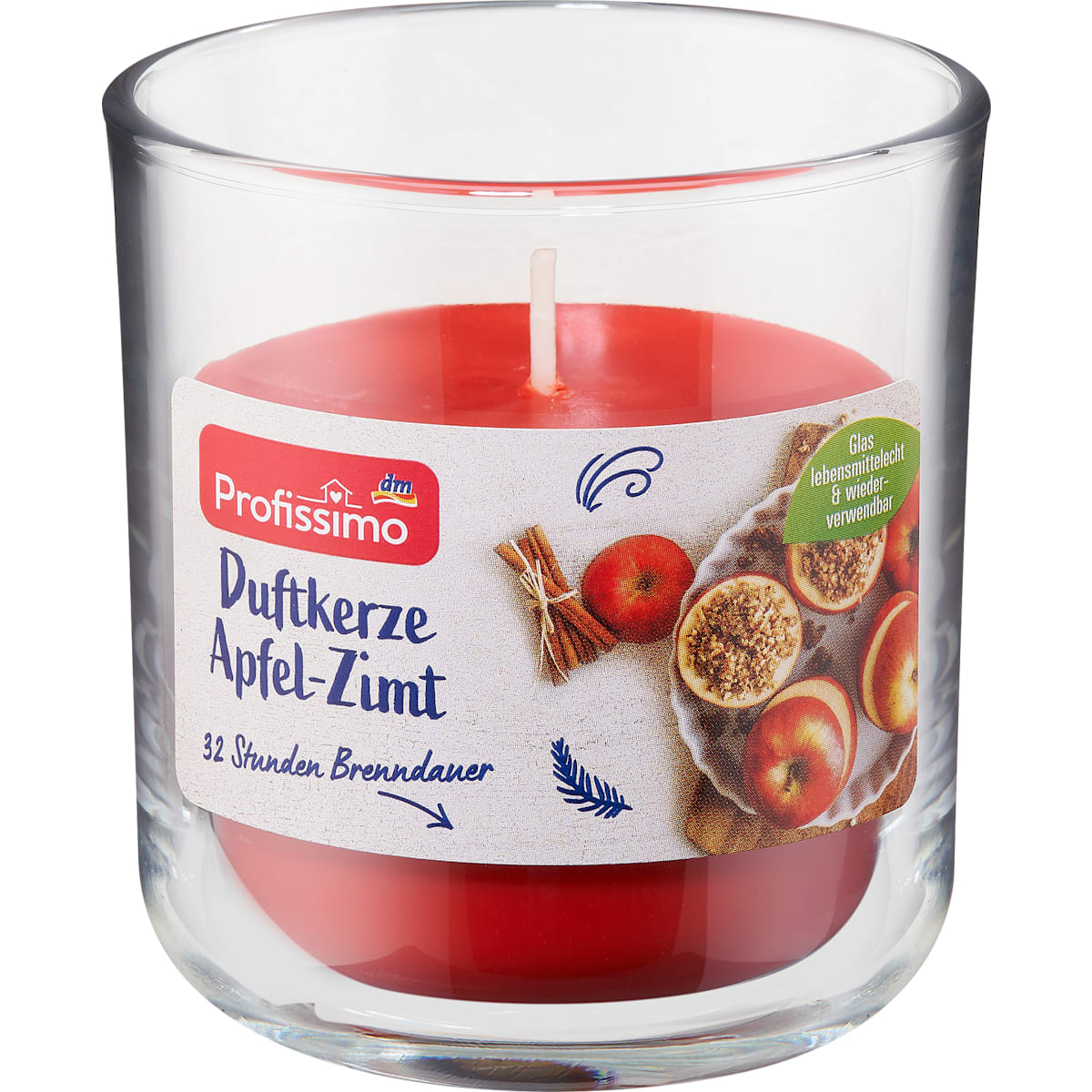 Profissimo Duftkerze im Glas Appel-Kaneel, 1 St