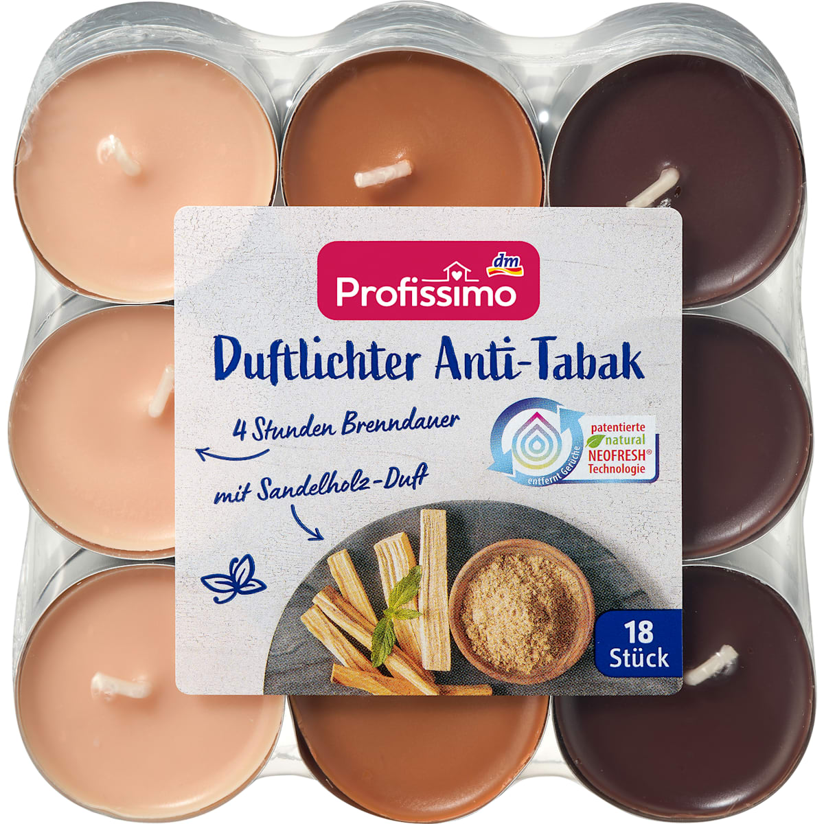 Profissimo Duftlichter Anti Tabak, 18 St
