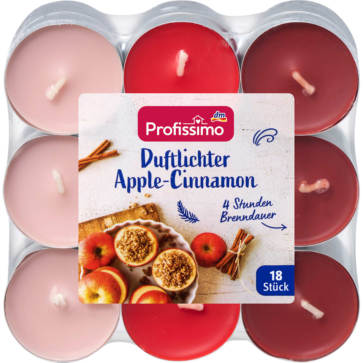 Profissimo Duftlichter Appel-Kaneel, 18 St