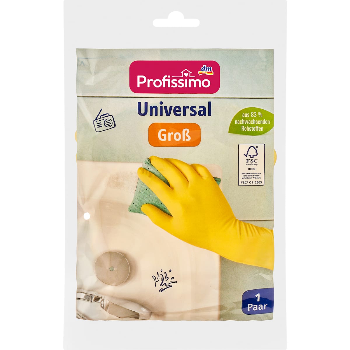 Profissimo Haushaltshandschuhe Universal Groot (1 Paar), 1 St