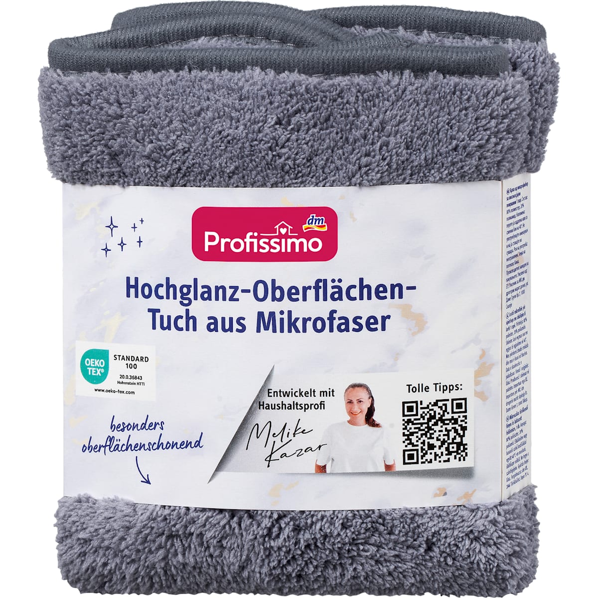 Profissimo Hochglanz-Oberflächentuch aus Mikrofaser, 1 St
