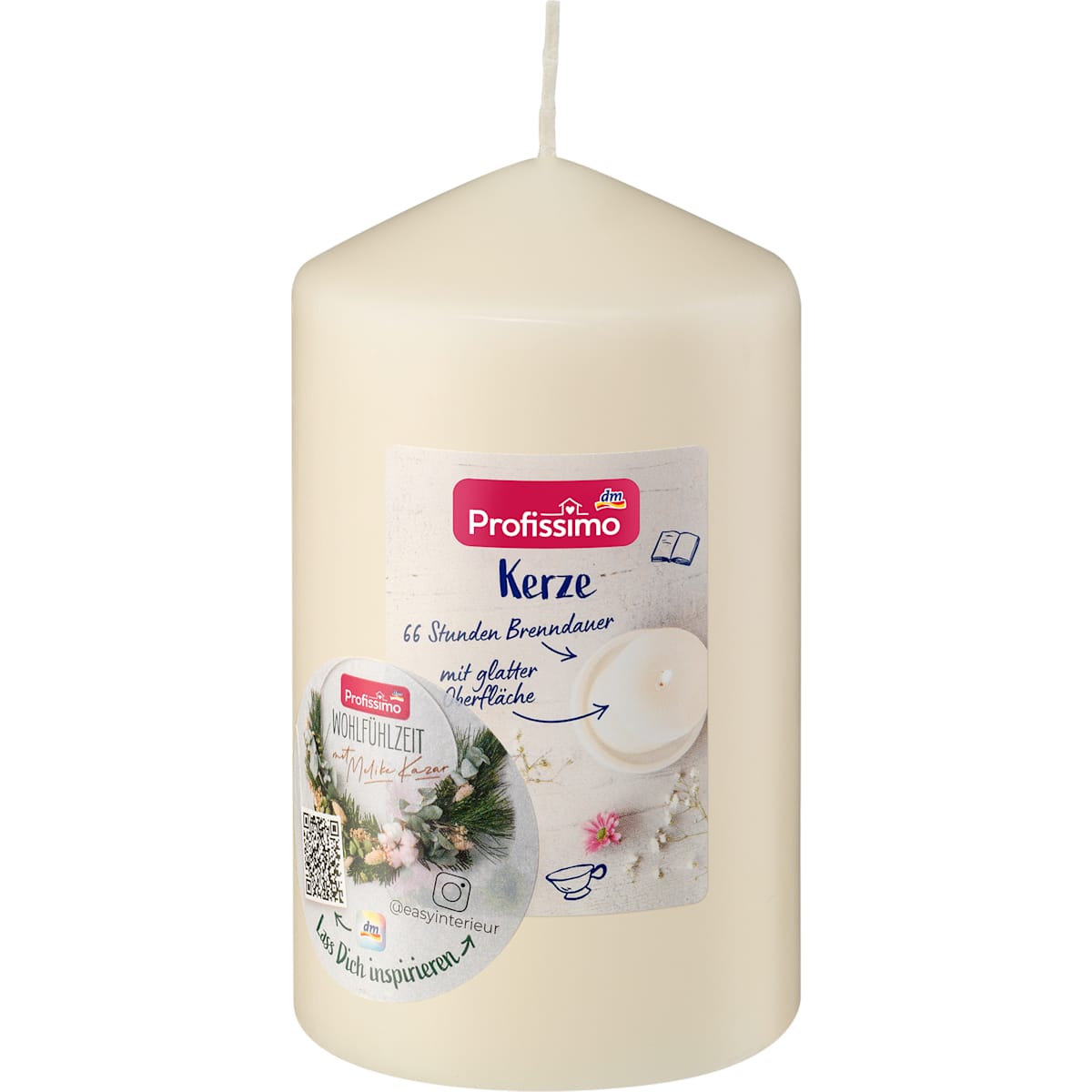 Profissimo Kerze glad 140/80 champagner, 1 St