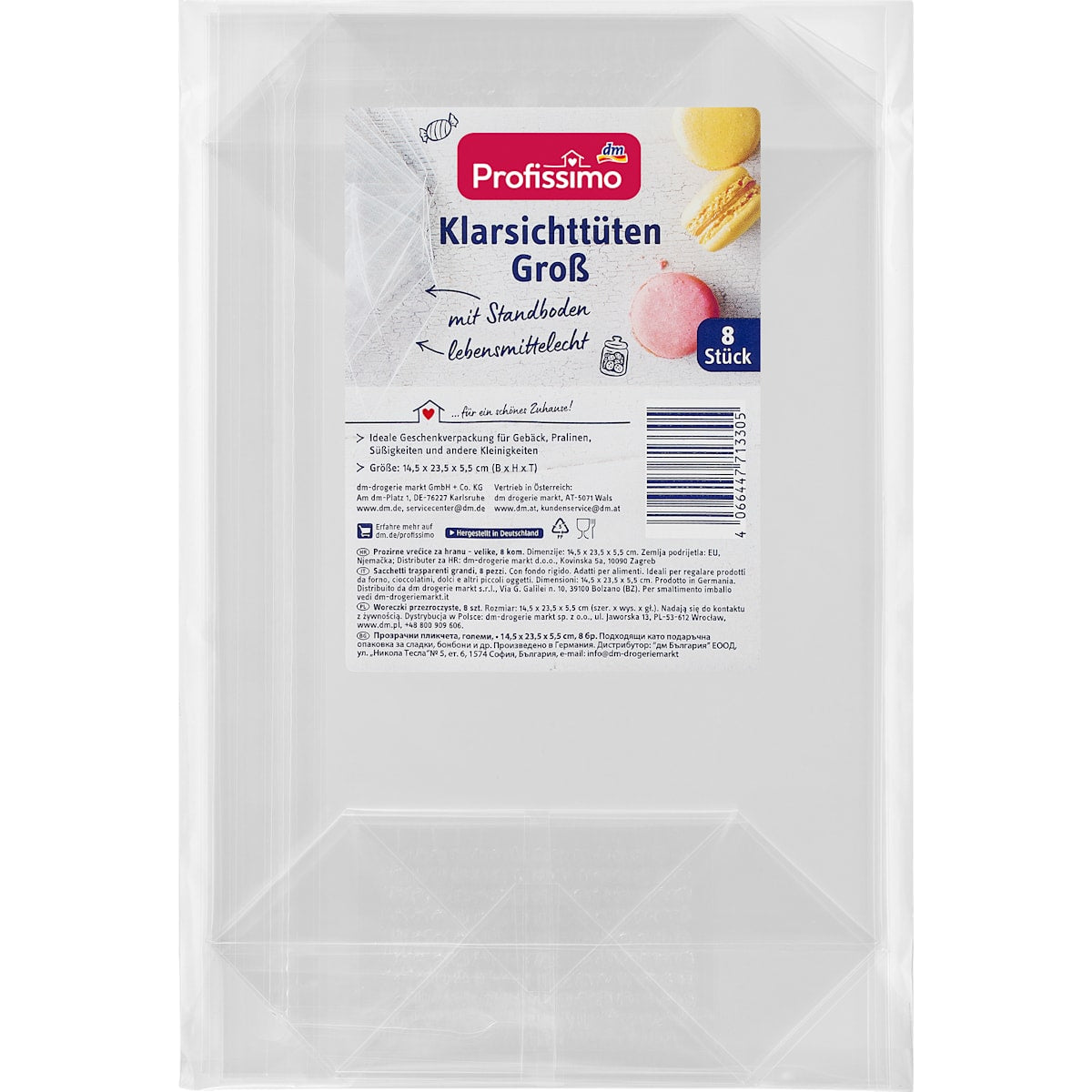 Profissimo Klarsichttüten groot, 8 St