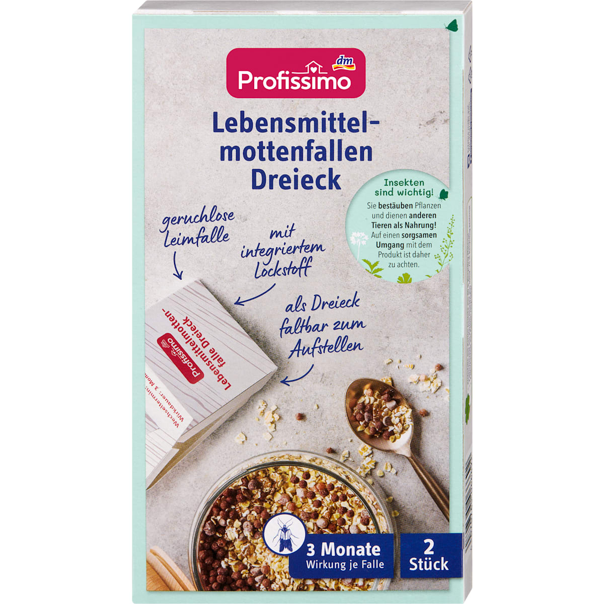 Profissimo Lebensmittelmottenfallen Driehoek, 2 St