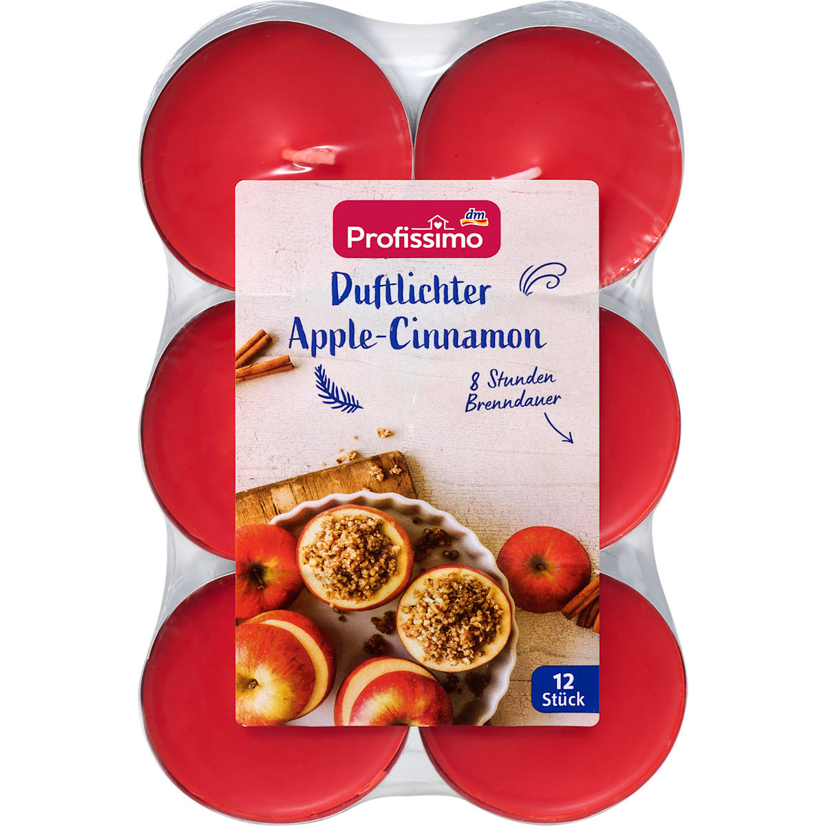 Profissimo Maxi Duftlichter Appel-Kaneel, 12 St