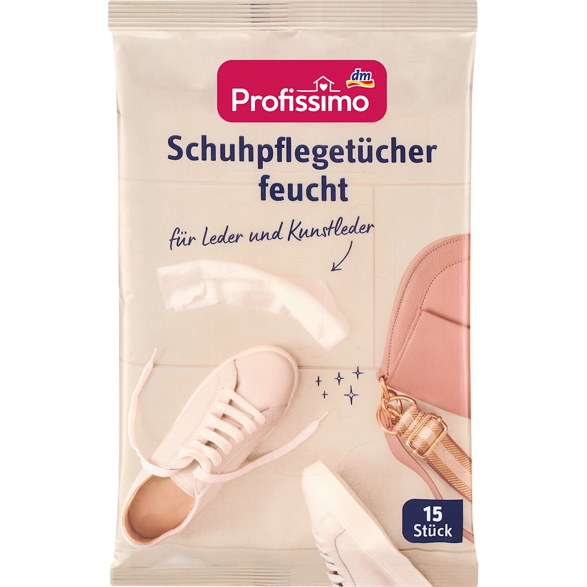 Profissimo Schuhpflegetücher feucht, 15 St