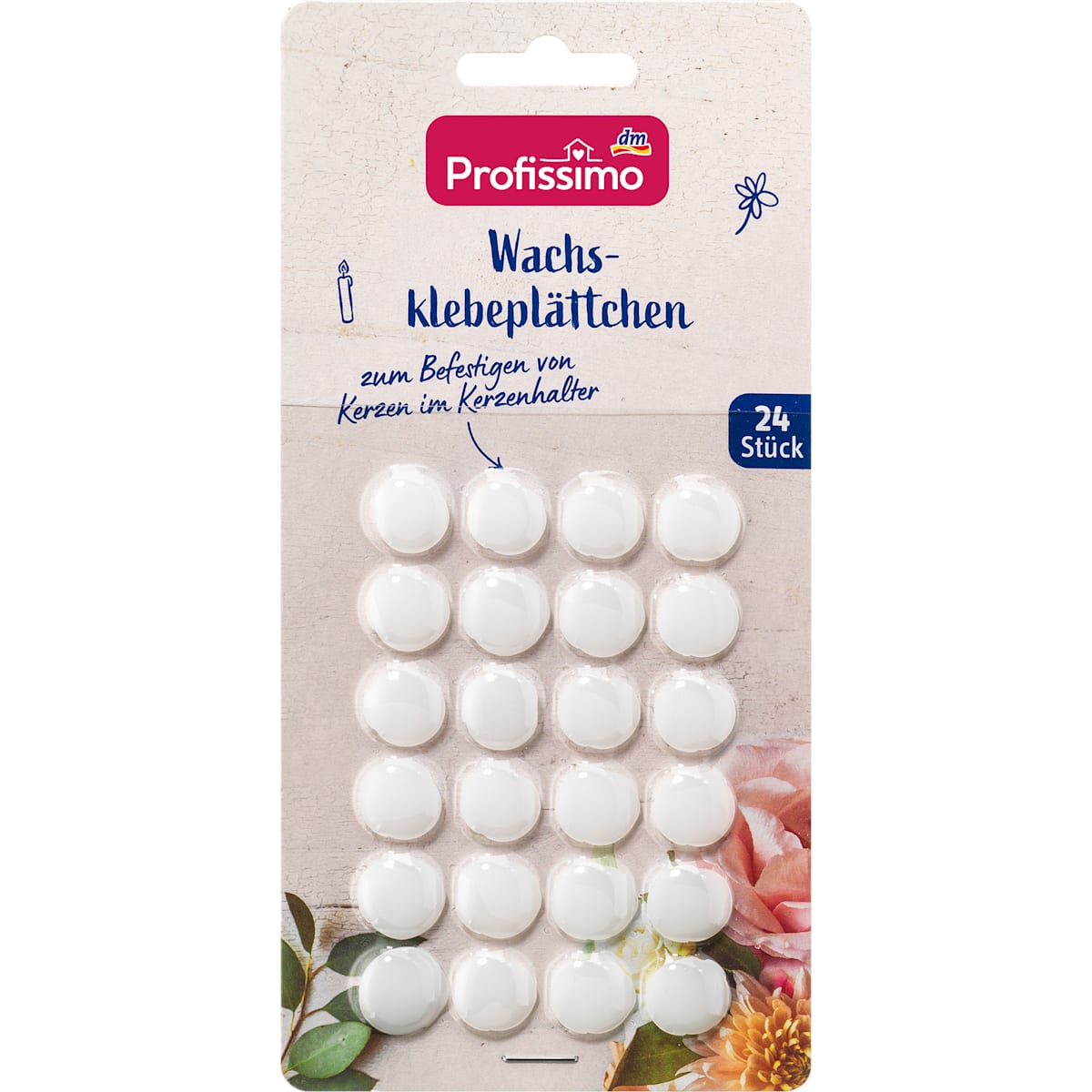 Profissimo Wachsklebeplättchen, 24 St