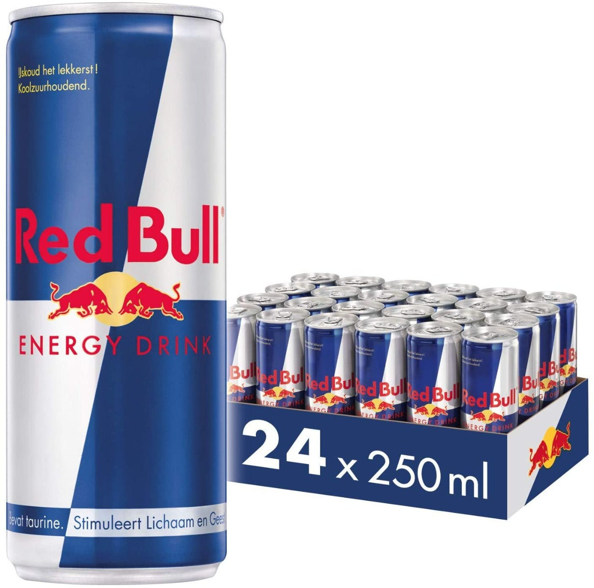 Red Bull Energy Drink tray met 24 blikjes van 0,25 liter