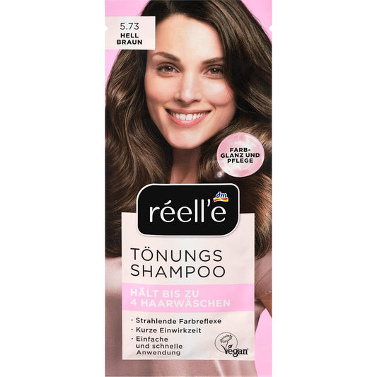 réell‘e Tönungsshampoo 5.73 Hellbraun, 14 ml