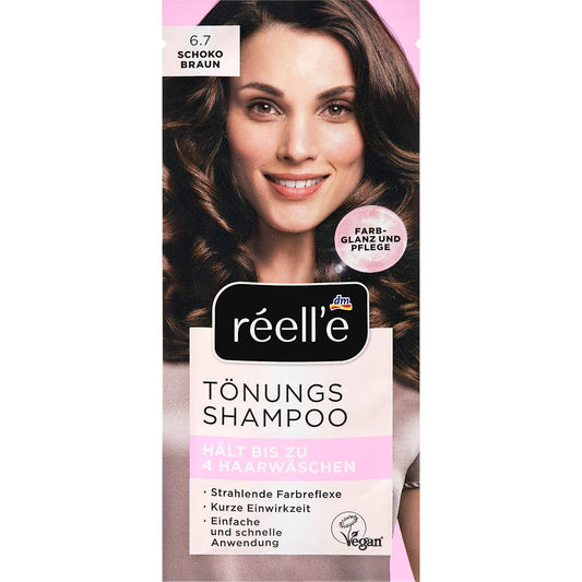réell‘e Tönungsshampoo 6.7 Schokobraun, 14 ml