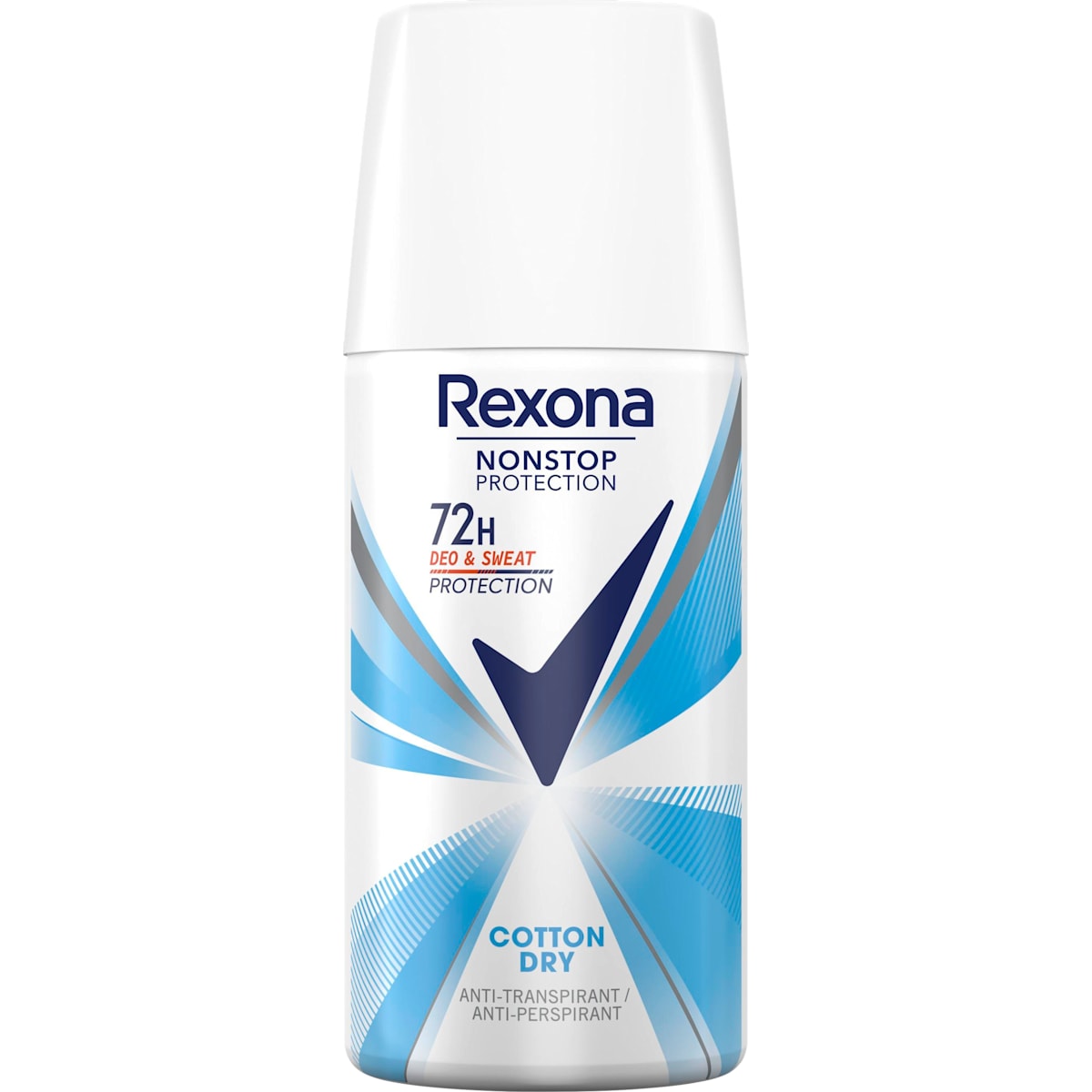Rexona Antitranspirant Deospray Nonstop Protection Cotton Dry, Reisformaat, 35 ml