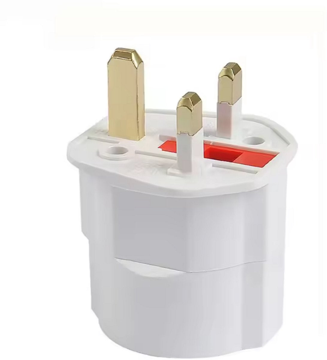 Reisstekker Engeland type G wit — reisadapter UK (afbeelding 1)