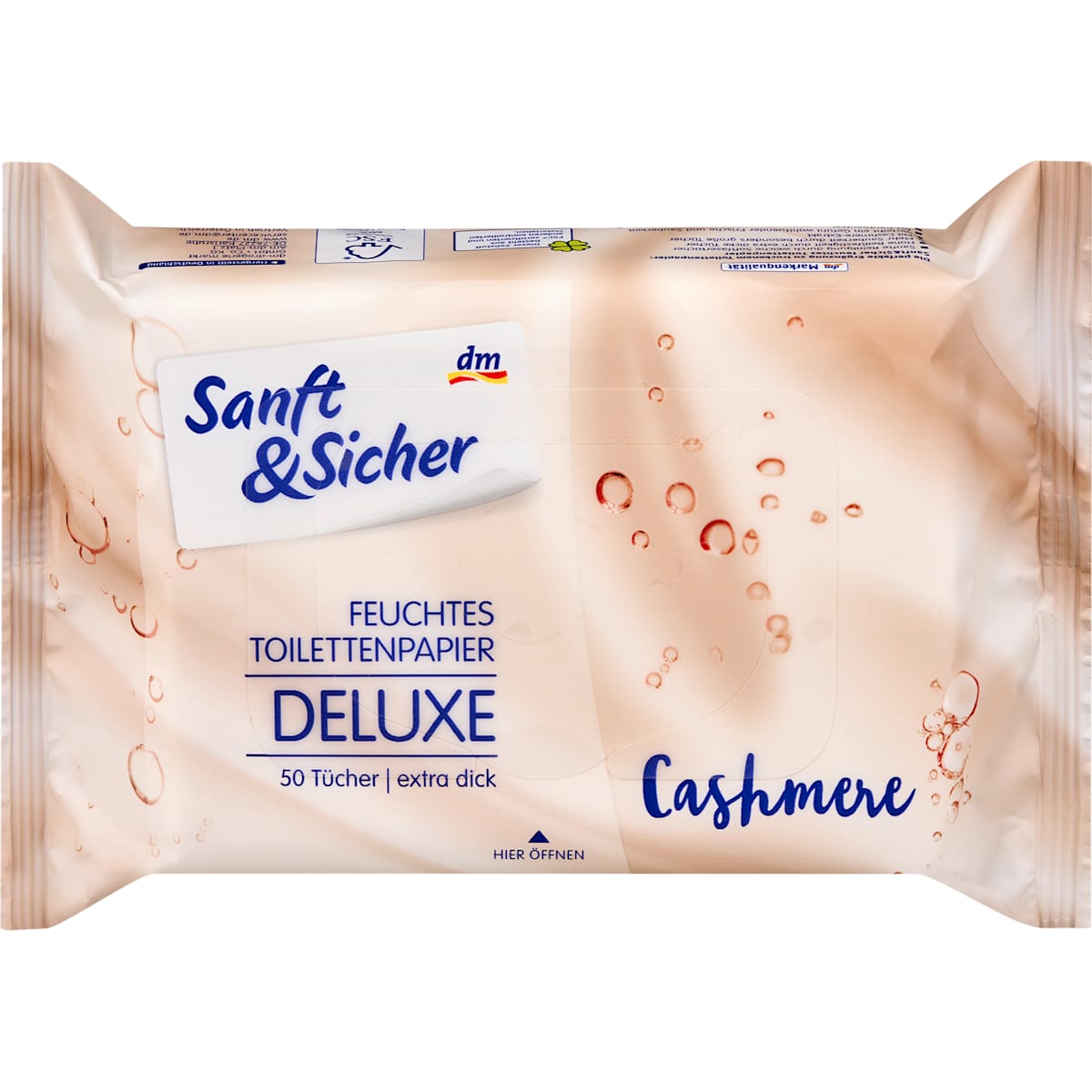 Zacht&Sicher Feuchtes Toiletpapier Deluxe Cashmere, 50 St