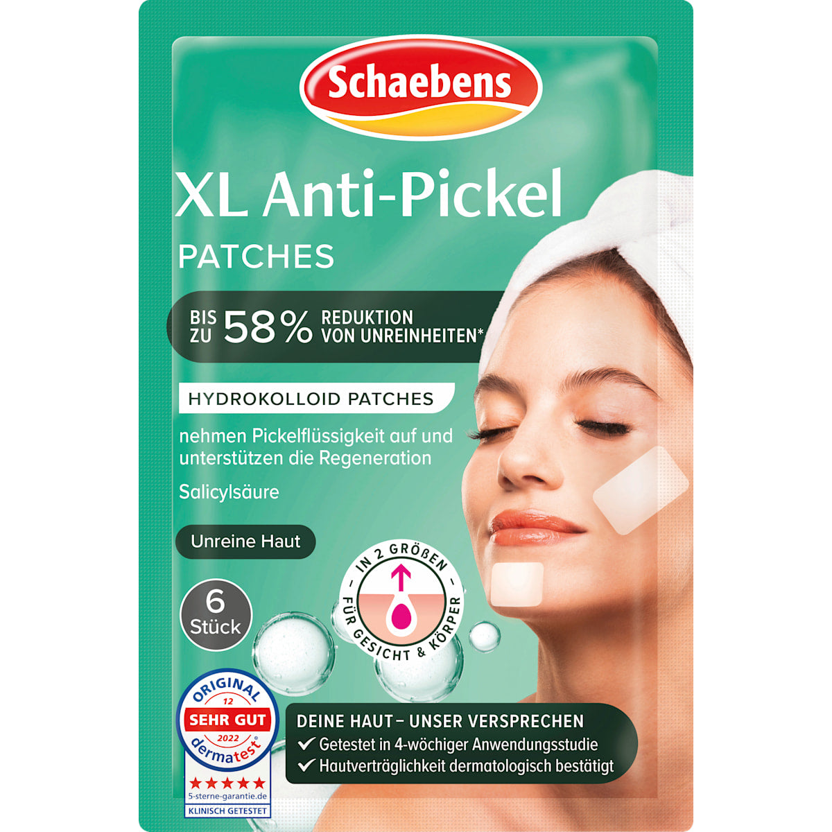 Schaebens Anti- Pickel Patches XL, 6 Anwendungen, 1 St