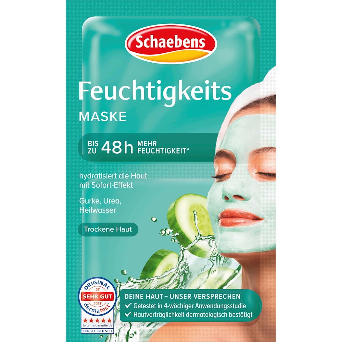 Schaebens Gezichtsmasker Hydratatie Sofort-Effekt (2 x 5 ml), 10 ml