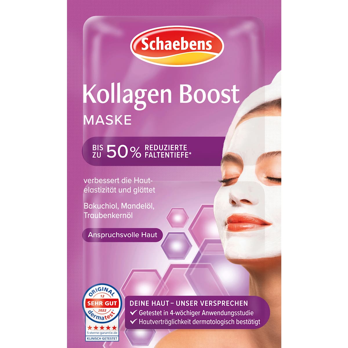 Schaebens Gezichtsmasker Kollagen Boost (2x5 ml), 10 ml