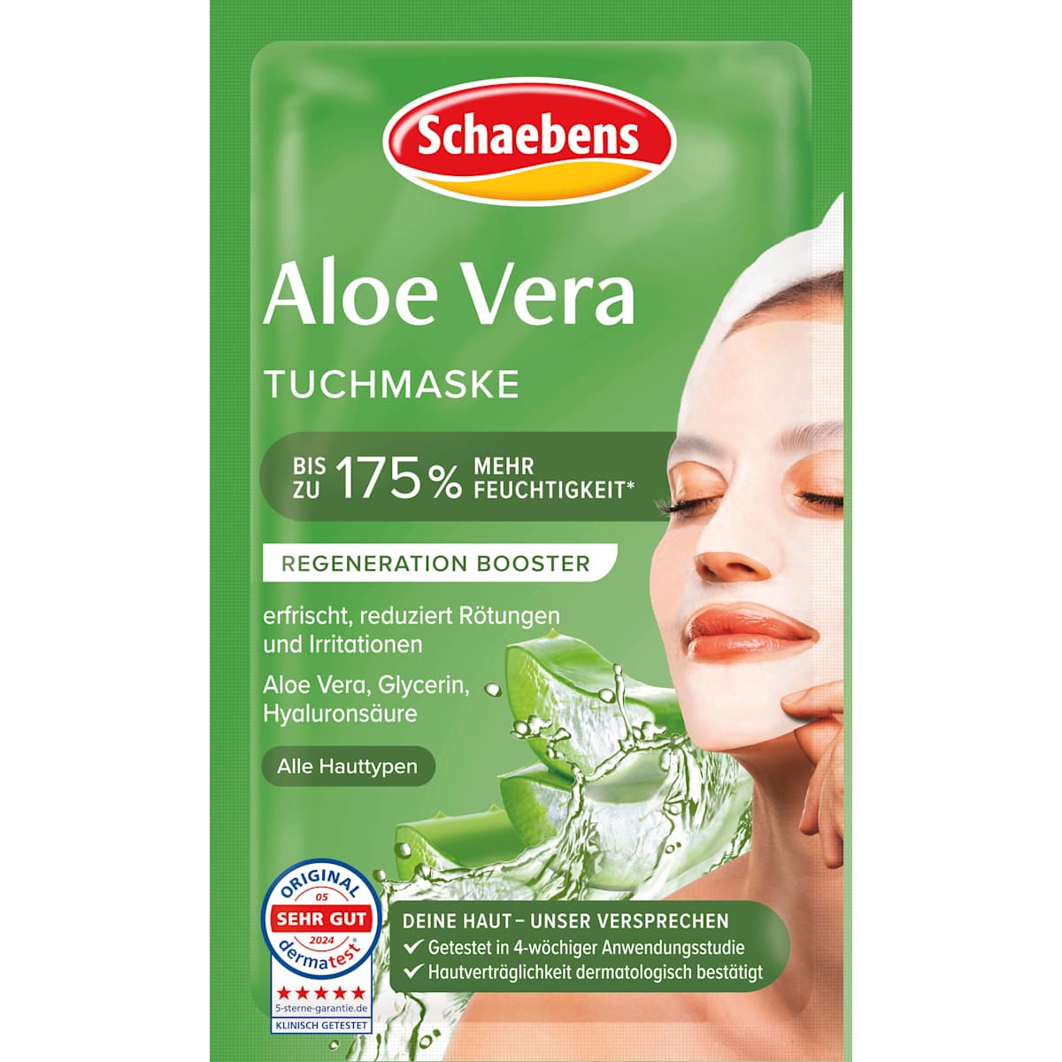 Schaebens Sheetmasker Aloe Vera, 1 St