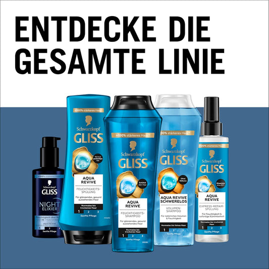 Schwarzkopf GLISS Shampoo Aqua Revive, 250 ml