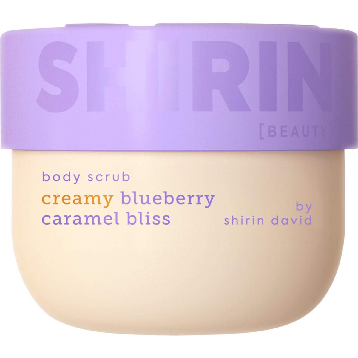 SHIRIN BEAUTY Lichaamspeeling Creamy Blueberry Caramel Bliss, 235 ml
