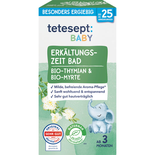 tetesept Baby Verkoudheidsperiode Bad met Thymian & Myrte, 100 ml