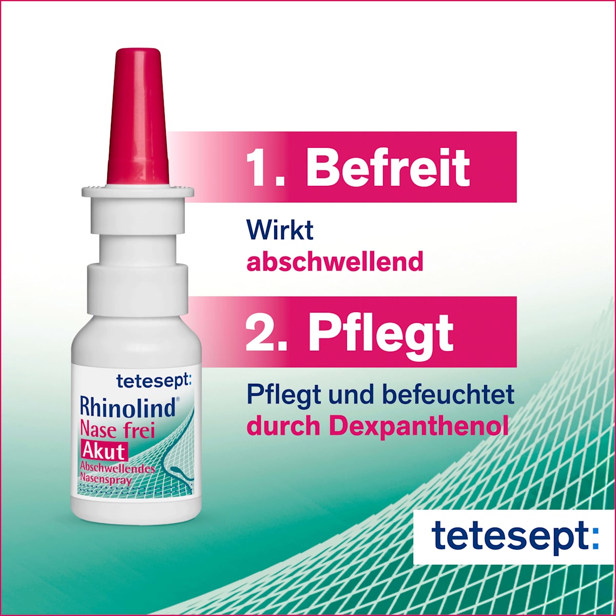 tetesept Neusspray Rhinolind Nase frei, 20 ml