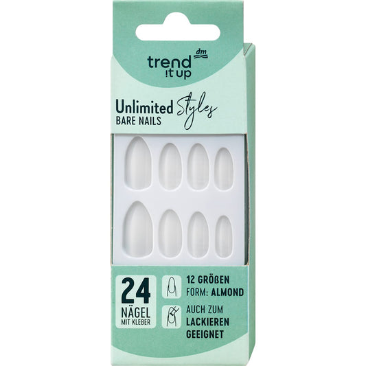 trend !t up Kunstnagels Unlimited Style Bare, 24 St
