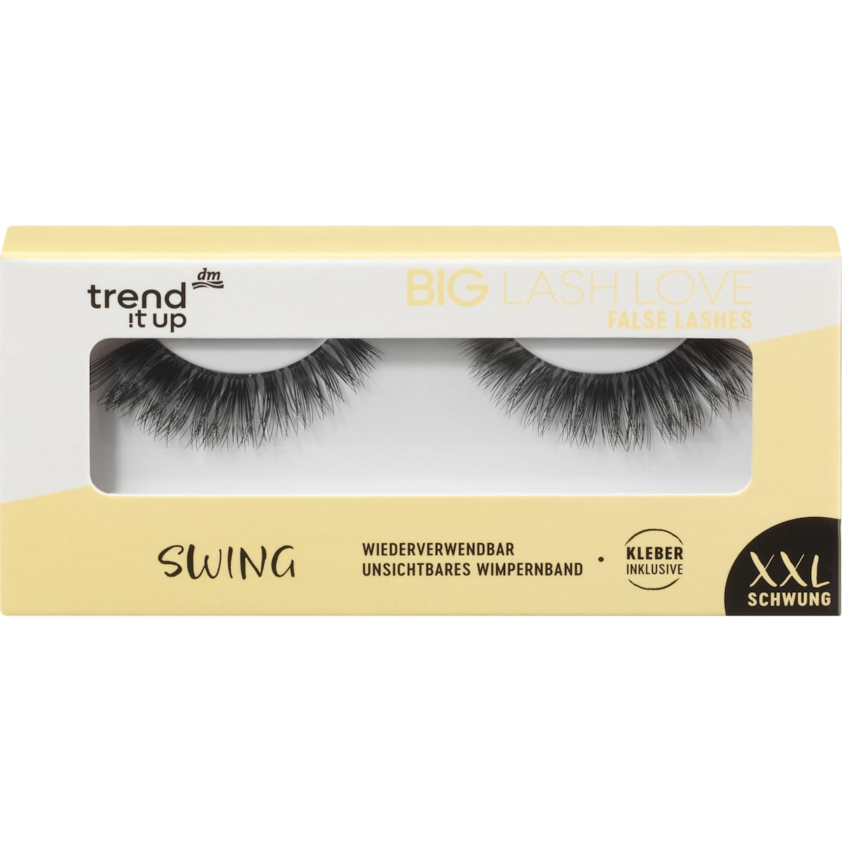 trend !t up Kunstwimpers Big Lash Love Swing (1 Paar), 2 St