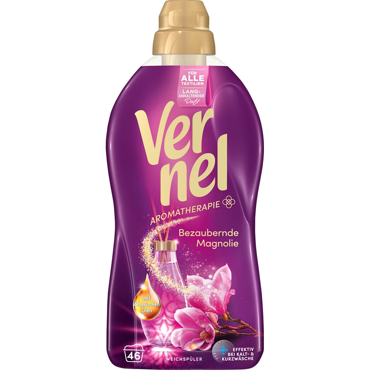 Vernel Wasverzachter Aromatherapie Bezaubernde Magnolie 46WL, 1,012 l