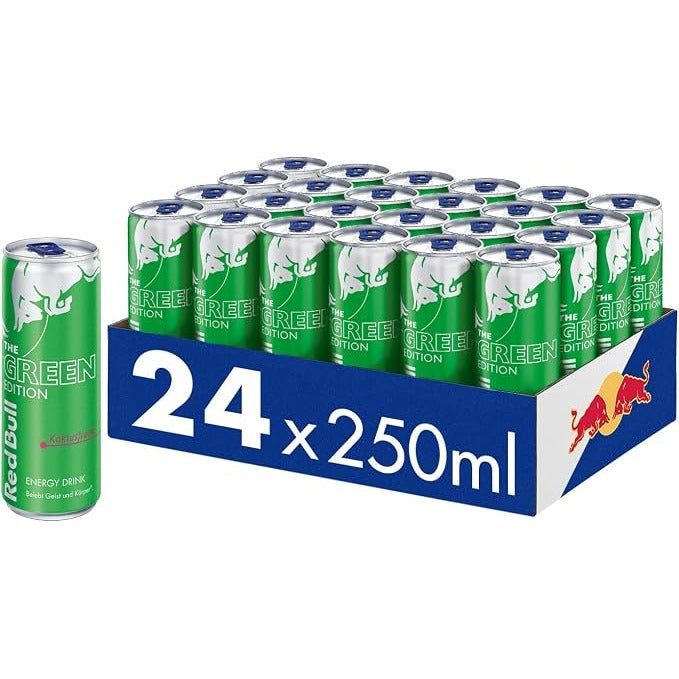 Red Bull Energy Drink Green Edition Cactusvrucht Tray 24x0,25l