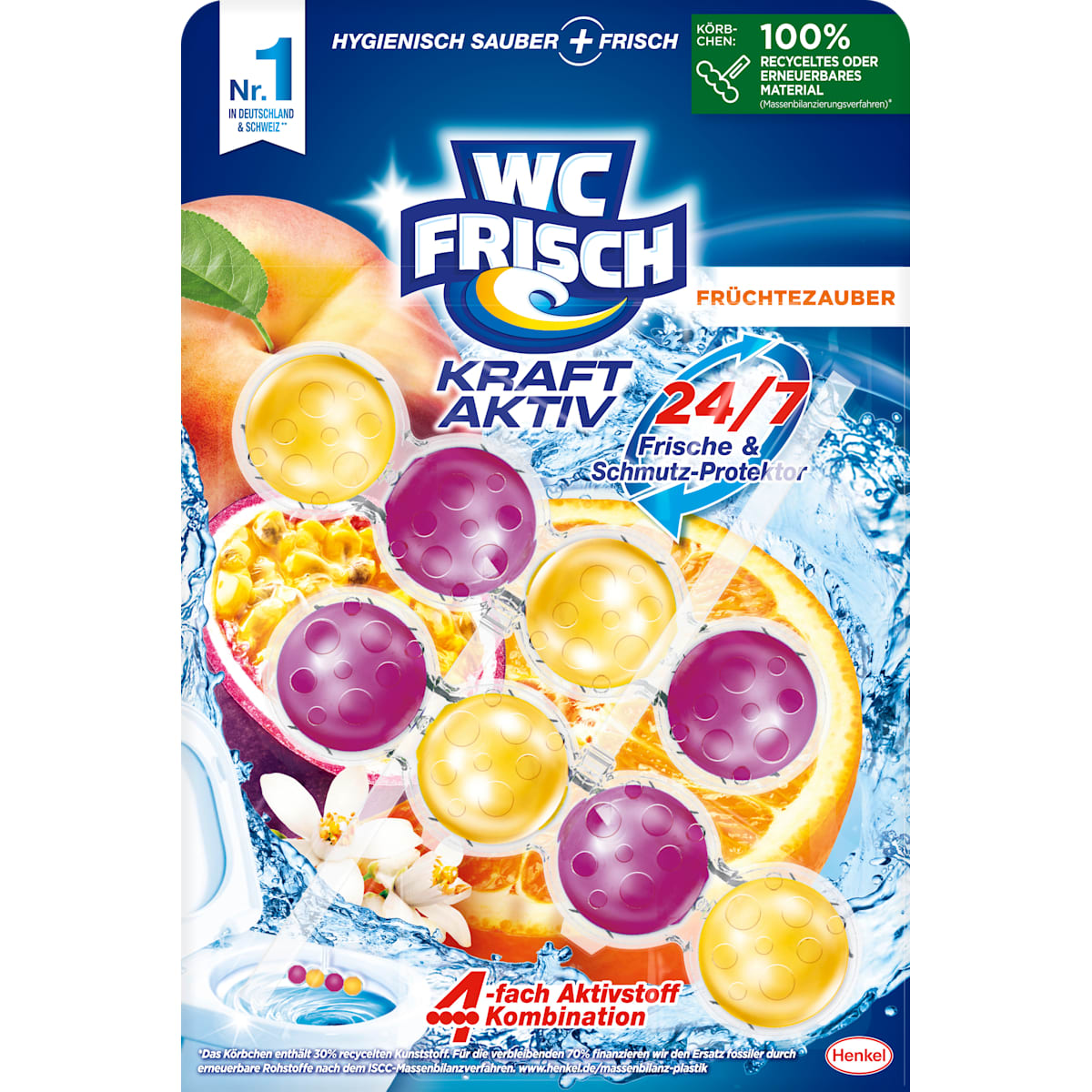 WC-Fris WC-Steen Kracht Aktiv Früchtezauber, 2 St