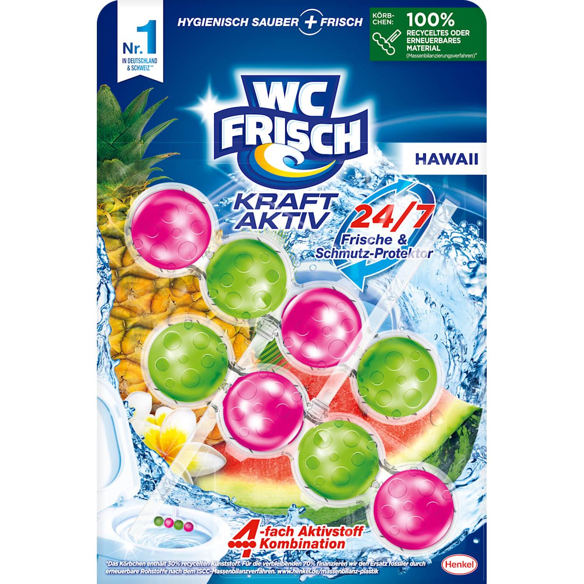WC-Fris WC-Steen Kracht Aktiv Hawaii, 2 St